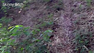 Brutal forest sex after hunting perfect skinny spot!