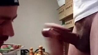 dude suck this huge cock during the move