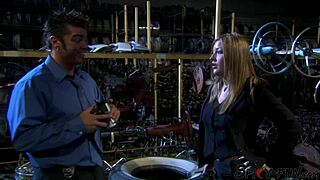 this awesome blonde gets stripped and fucked hard in a steamy vintage cinema flick