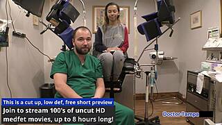 kalani luana spreads her latina tits and pussy for dr tampa's intimate yearly checkup