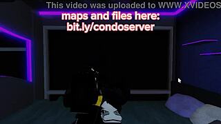 ROBLOX SLUT GAGS ON ROUGH DEEPTHROAT CUMSHOT DICK!