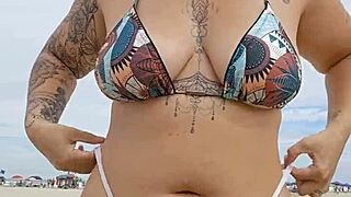 hey married guys on the beach notice my flashing panties yet?