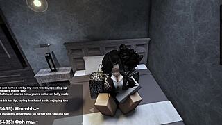 Roblox Office Girl's Big Ass Seduces for Late-Night Desk Pounding