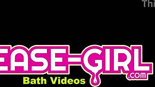 super hot teen brunette 18+ on the sofa for daddy casting interview n massage she swallows it all