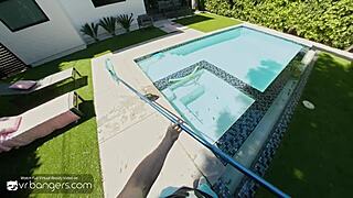Whoa! Xxlayna Marie Fucks Pool Guy Hard to Punish Ex-Boyfriend Cumshot HD VR