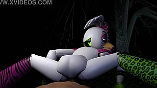 Chica Fingers Pussy Then Rides Hard in Deep Woods Adventure!