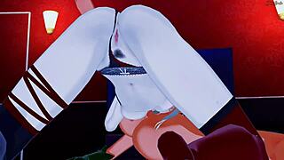 harley quinn and poison ivy lick pussies and scissor to wild orgasms in hentai