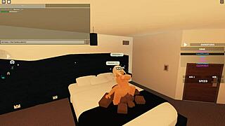 roblox blonde petite whore bends over wet for big black cock doggystyle deepthroat cum