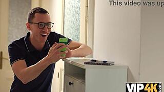 Vip4k. Blonde Lesbian Turns Into Wild Group Banging With Big Cocks And Milf Mistress