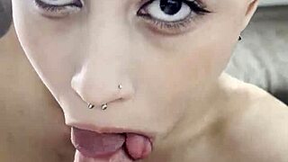 Girlfriend Swallows Best Friend's Huge Load After Dorm Room Blowjob