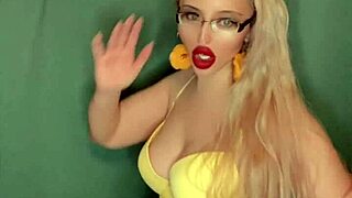 belly dancer goddess sways with long nails and glasses in music clip