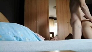 wife cheats with new boyfriend's fat cock pounding her chubby body doggystyle!