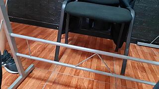 secret cam catches risky upskirt of sexy latina college secretary nataly from uba letters faculty outdoors