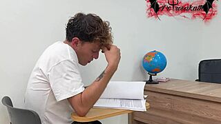 naughty schoolgirl deepthroats classmates monster cock bareback riding to facial cumshot