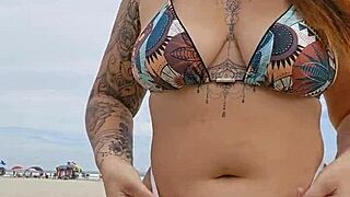 hey married guys on the beach notice my flashing panties yet?