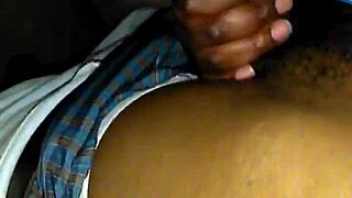 Curvy Ebony Girlfriend Slobbers Big Black Cock Swallows Load