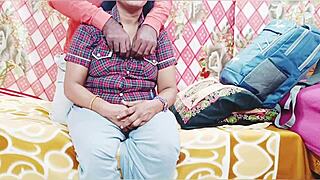 desi big boobs schoolgirl fucks with telugu dirty talk