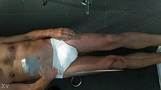 Shaved Cock Shower Bath Tease Close Up