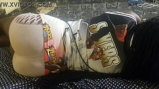 young teen bends over flashing ass shaking it teasing slow