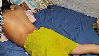 Stepmom rides my cock hard after massage turns crazy latina ass shake