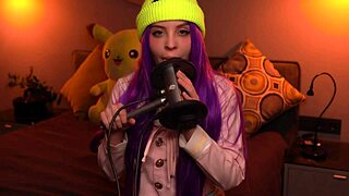 moona delivers close asmr ear licking with soft tongue and gentle breaths