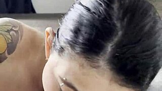 Girlfriend Swallows Best Friend's Huge Load After Dorm Room Blowjob