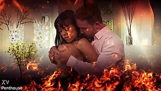 our twin flames finger fuck shaved pussies teasing hard