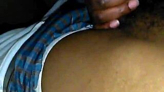 Curvy Ebony Girlfriend Slobbers Big Black Cock Swallows Load