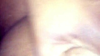EbonY BBW couple takes big black cock rough before creampie fills her fat pussy
