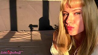 wild blonde slurps teacher's monster cock deep till facial explosion 😜