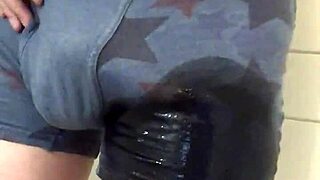 wet underwear fetish accident unleashes steamy pee play