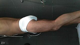 Shaved Cock Shower Bath Tease Close Up