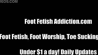 she demands foot worship before harsh punishment