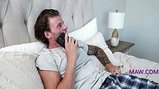 stepmom's full chest and ass beg for anal beads and my cock to pop her tight hole