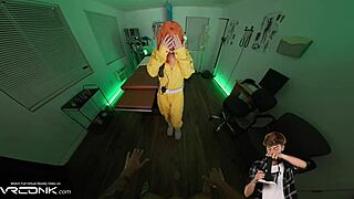 damn april oneil's deep reverse bj on leo's huge dick in tmnt cosplay