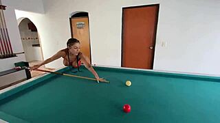 kristal bridge dani clark teach latina pool game bends over big ass