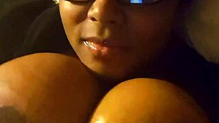 mmm lotion drips over my huge titties