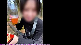 Married boss and junior alone on cherry blossom date turn erotic fuck
