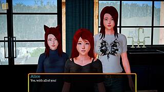Big Ass Redhead Teen Joins Erotic Family Game with Huge Tits