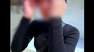 Married boss and junior alone on cherry blossom date turn erotic fuck
