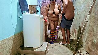 amateur stepdad pounds curvy latina bbw enteada big ass and natural tits in backyard homemade fuck squirting twice into her mouth