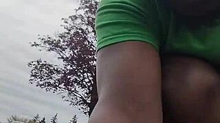 exposing my private indoor workout ass routine outdoors bent over tease