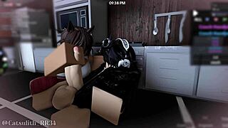 cheerleader gets bent over fucked deepthroat doggystyle creampie after footjob in empty cafe... sex with follower 50