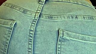 hot wife in tight jeans, ever wonder how doggystyle pounding ends with cumshot on your big ass?