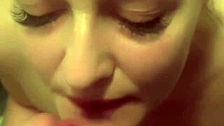 Horny milf swettysvett deepthroats cock in bathroom post workout craving creampie