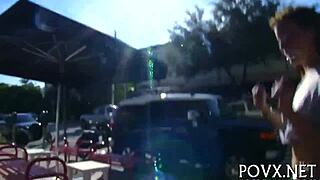 Krystal Banks sucks cock deep POV then fucks hard with rabbit toy