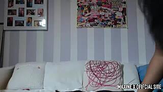 Maxine X Fires Up Fuck Machine While Vibing Her Swollen Clit