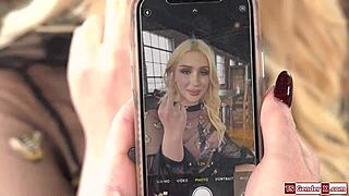 brunette tgirl izzy wilde barebacks busty ts angelina please face fuck her hard