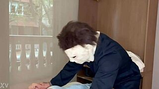 Masked Blonde Neighbor Sneaks In for Hard Oiled Fuck - Blondie Fesser!