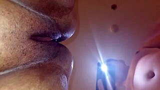 Naughty Brazilian wife sneaks big tits pussy fuck with husband in amateur heat